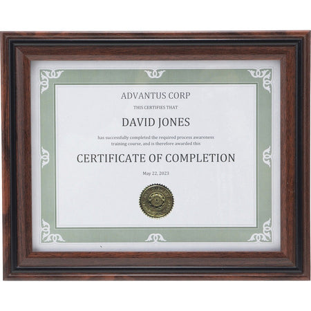 Advantus Certificate Frame - Front