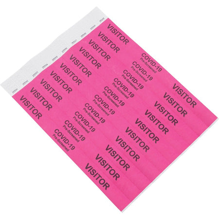 Advantus COVID Prescreened Visitor Wristbands - Top