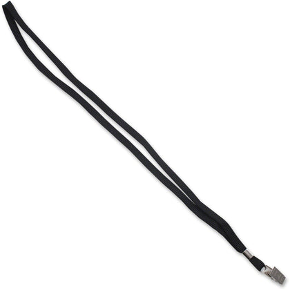 Advantus Deluxe Breakaway Neck Lanyard: Badge Clip 36’’ Length Black - 24/Box - ID Badges & Supplies