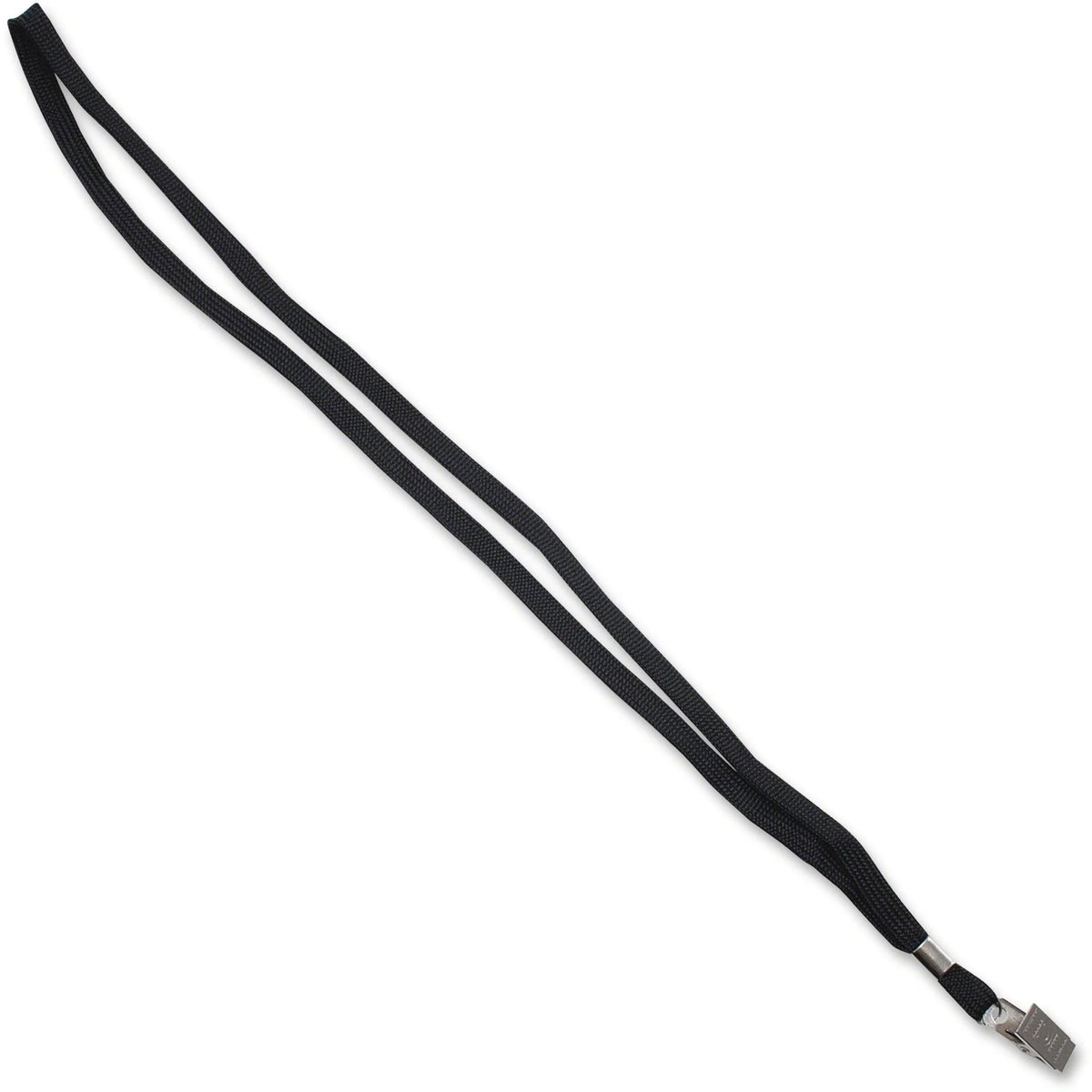 Advantus Deluxe Breakaway Neck Lanyard: Badge Clip 36’’ Length Black - 24/Box - ID Badges & Supplies