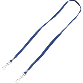 Advantus Face Mask Lanyard: Adjustable J-Hook Attachment 30’’ Blue (10/Pack) - Multipurpose Masks