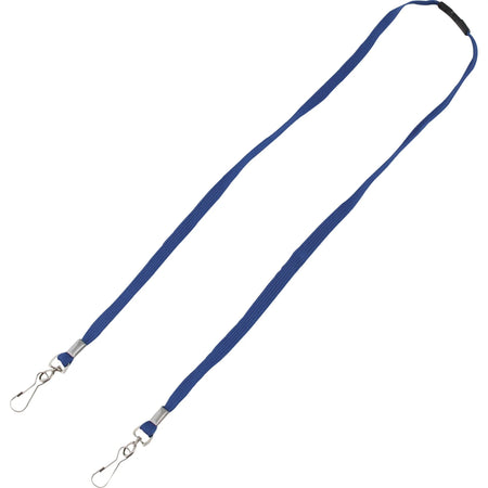 Advantus Face Mask Lanyard: Adjustable J-Hook Attachment 30’’ Blue (10/Pack) - Multipurpose Masks