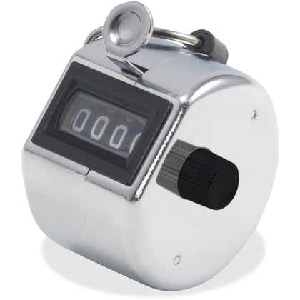 Advantus Hand Model Tally Counter - 4 Digit Finger Ring Chrome - Numbering Stamps & Counters