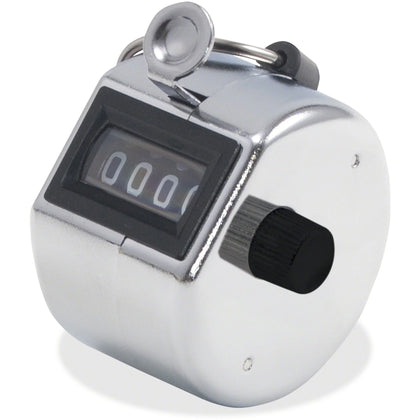 Advantus Hand Model Tally Counter - 4 Digit Finger Ring Chrome - Numbering Stamps & Counters