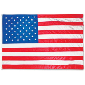 Advantus Heavyweight Nylon U.S. Flag - 96’’x60’’ - Durable Grommet - Red White Blue - Maps Flags & Globes