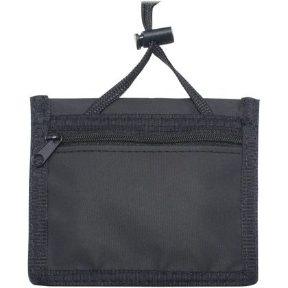 Advantus Horizontal ID Neck Pouch - Black Nylon 12 Pack - Badges & Supplies
