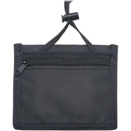 Advantus Horizontal ID Neck Pouch - Black Nylon 12 Pack - Badges & Supplies