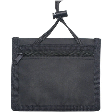 Advantus Horizontal ID Neck Pouch - Black Nylon 12 Pack - Badges & Supplies