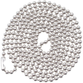 Advantus ID Badge Chain: 36’’ Nickel Plated - 100/Box - Badges & Supplies