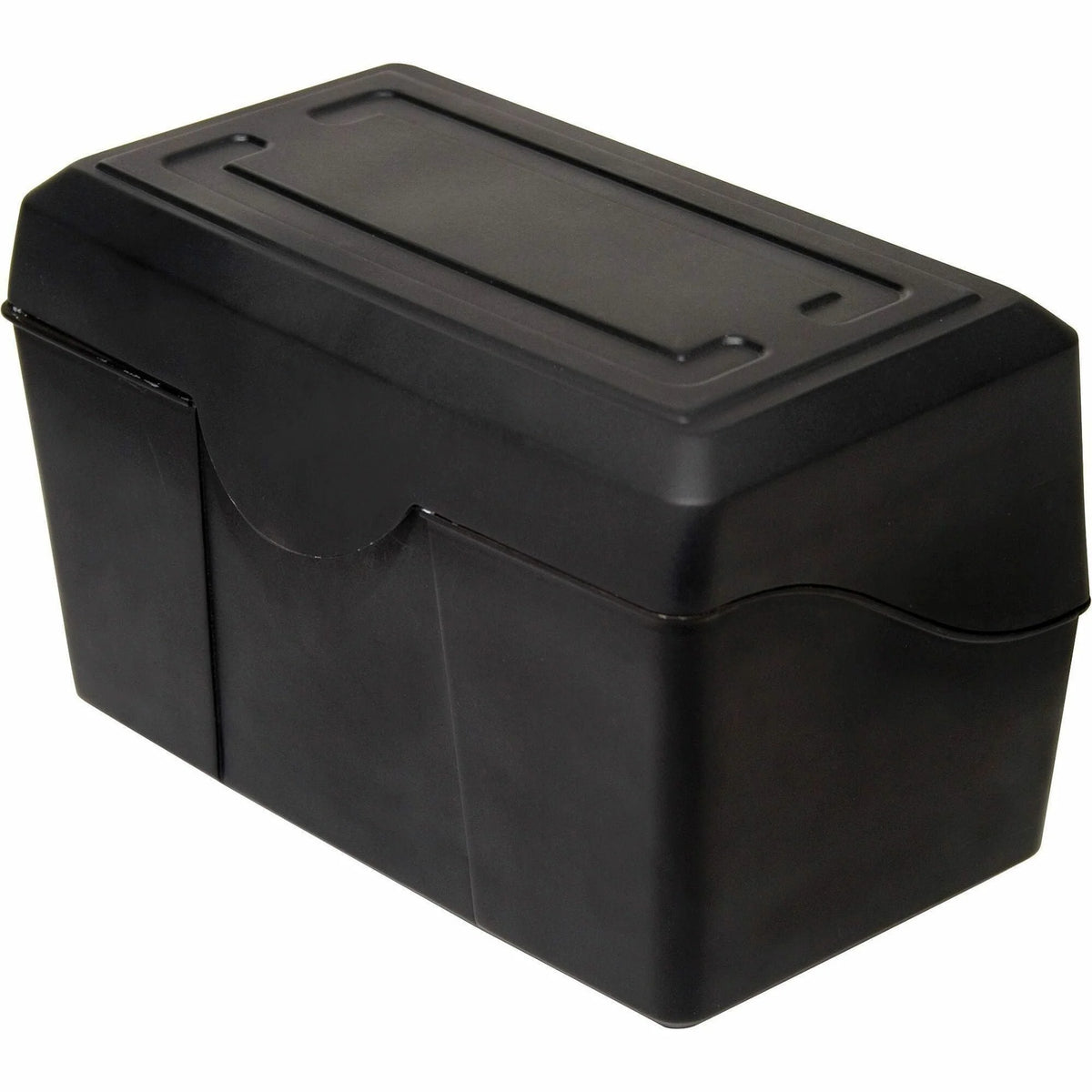 Advantus Index Card Holder: Plastic Black 4.8’’ x 7’’ - 1 Each - Cards & Accessories