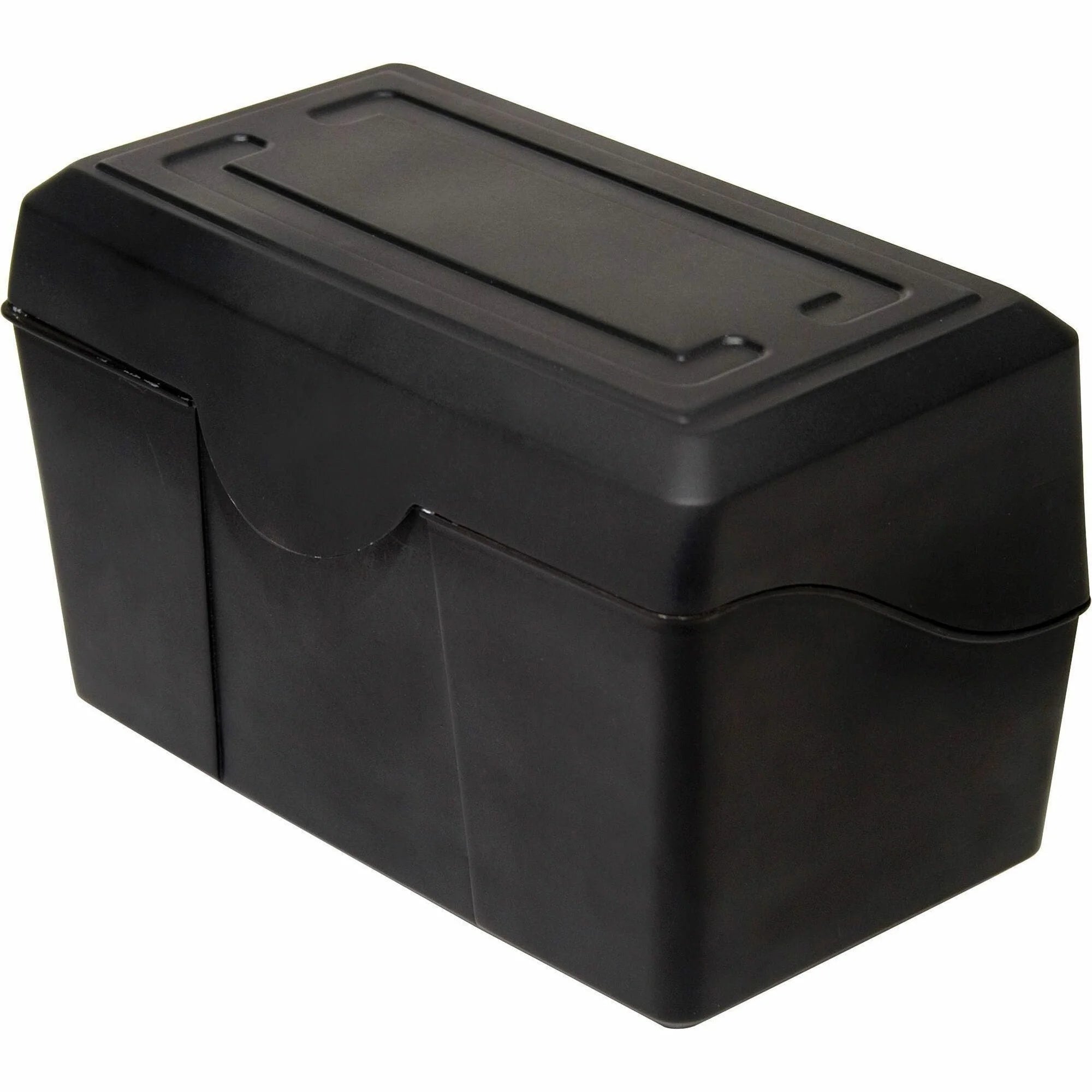 Advantus Index Card Holder: Plastic Black 4.8’’ x 7’’ - 1 Each - Cards & Accessories