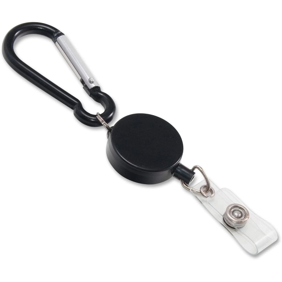 Advantus Metal Badge Reel/Carabiner Set - Securely Hold Badges - ID & Supplies