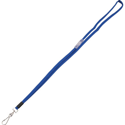Advantus Metal Clasp Breakaway Lanyard - 36’’ Blue - 24/Box - ID Badges & Supplies