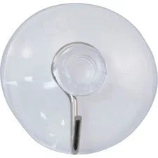 Advantus Metal Hook Suction Cup - 1’’ Height x 1.6’’ Width - for Glass Tile Kitchen Classroom Office - Clear - 25 / Box