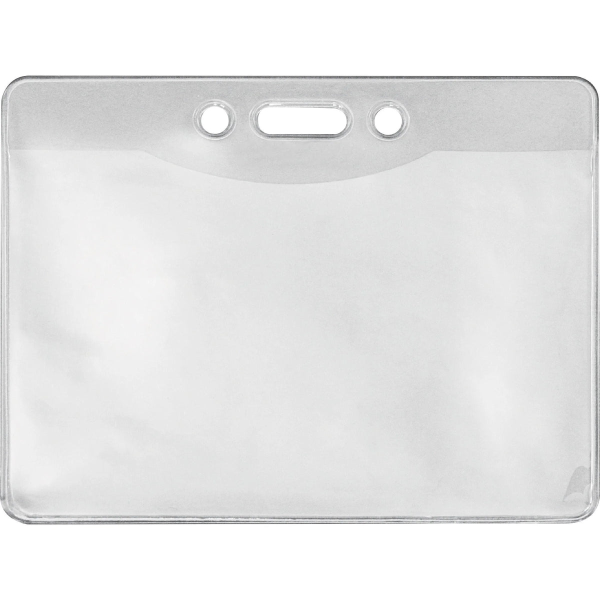 Advantus Military ID Holders: Horizontal Vinyl Clear Media - Durable - 50 Pack - Badges & Supplies