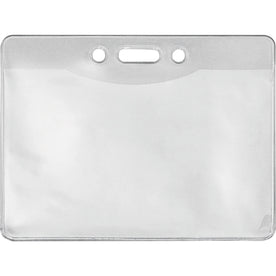 Advantus Military ID Holders: Horizontal Vinyl Clear Media - Durable - 50 Pack - Badges & Supplies