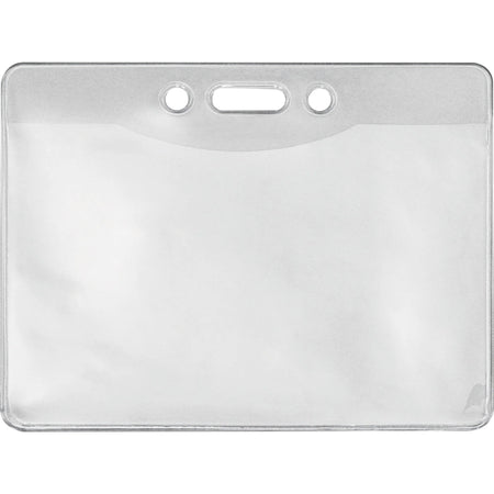 Advantus Military ID Holders: Horizontal Vinyl Clear Media - Durable - 50 Pack - Badges & Supplies