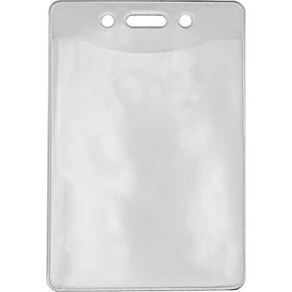 Advantus Military ID Holders: Vertical Vinyl Clear Holders - 50 Pack - Badges & Supplies