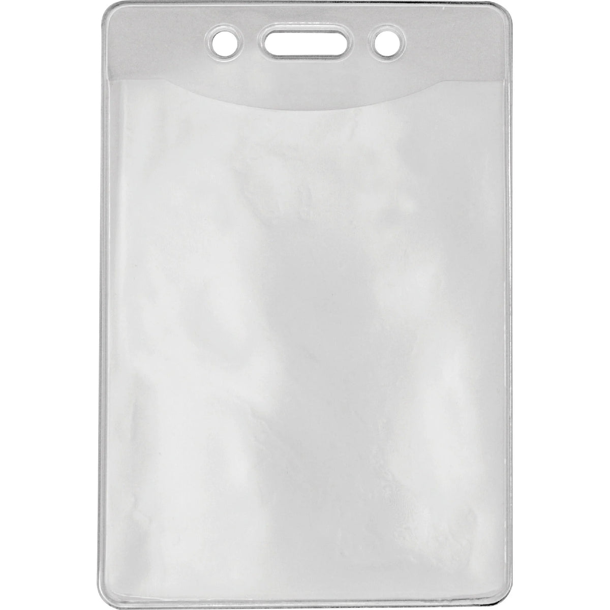 Advantus Military ID Holders: Vertical Vinyl Clear Holders - 50 Pack - Badges & Supplies