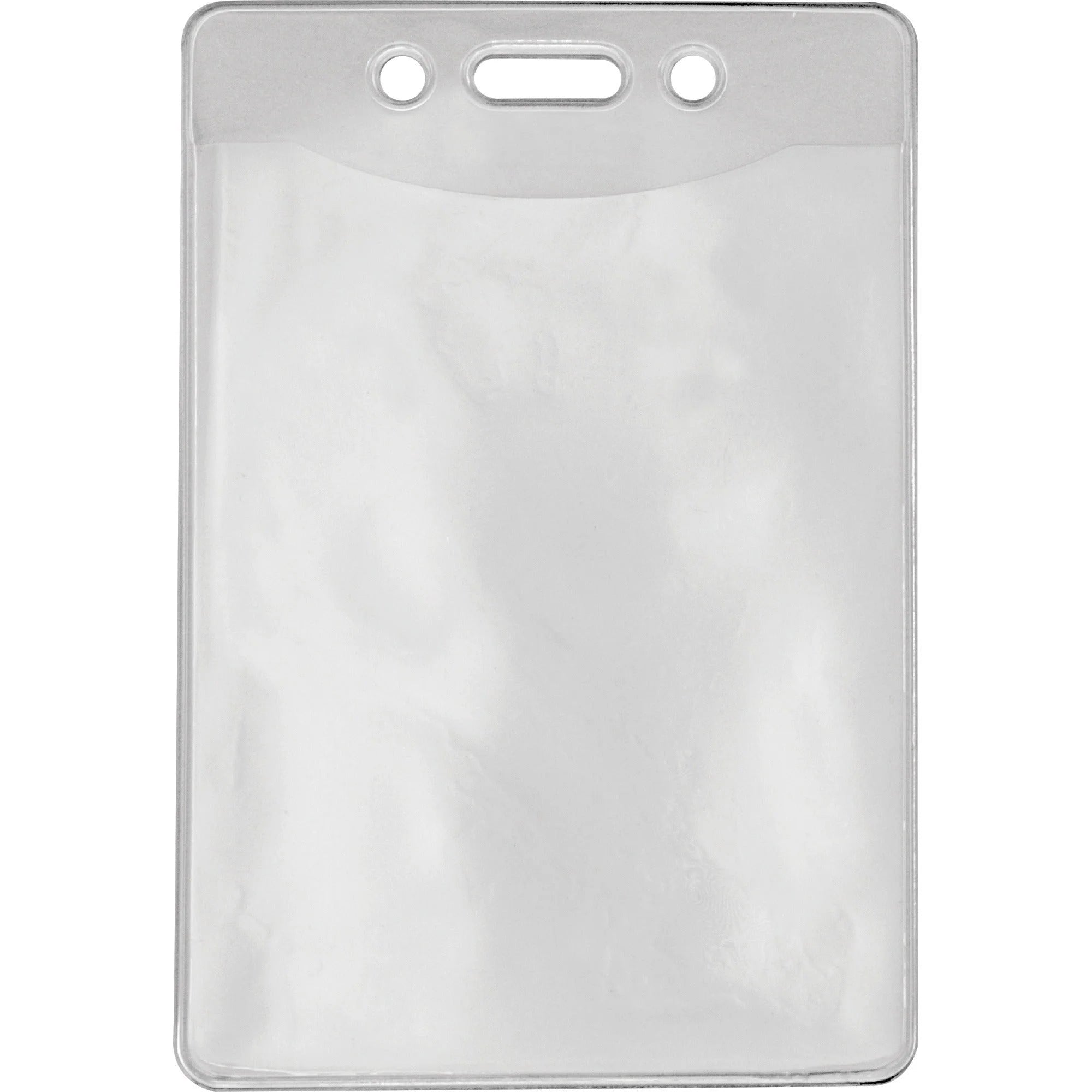 Advantus Military ID Holders: Vertical Vinyl Clear Holders - 50 Pack - Badges & Supplies