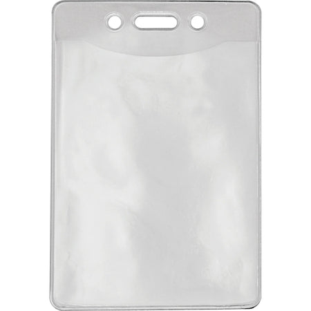 Advantus Military ID Holders: Vertical Vinyl Clear Holders - 50 Pack - Badges & Supplies