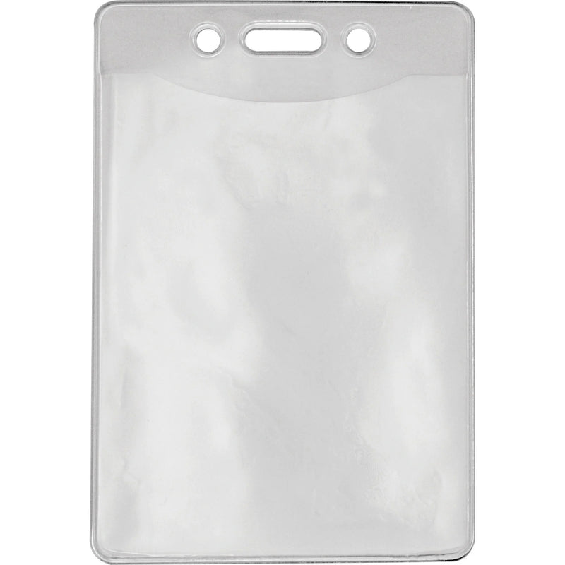 Advantus Military ID Holders: Vertical Vinyl Clear Holders - 50 Pack - Badges & Supplies
