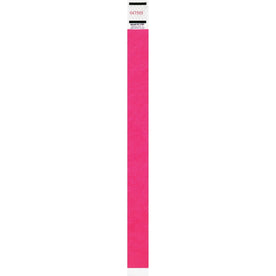 Advantus Neon Pink Tyvek Wristbands - Pack of 500 - ID Badges & Supplies