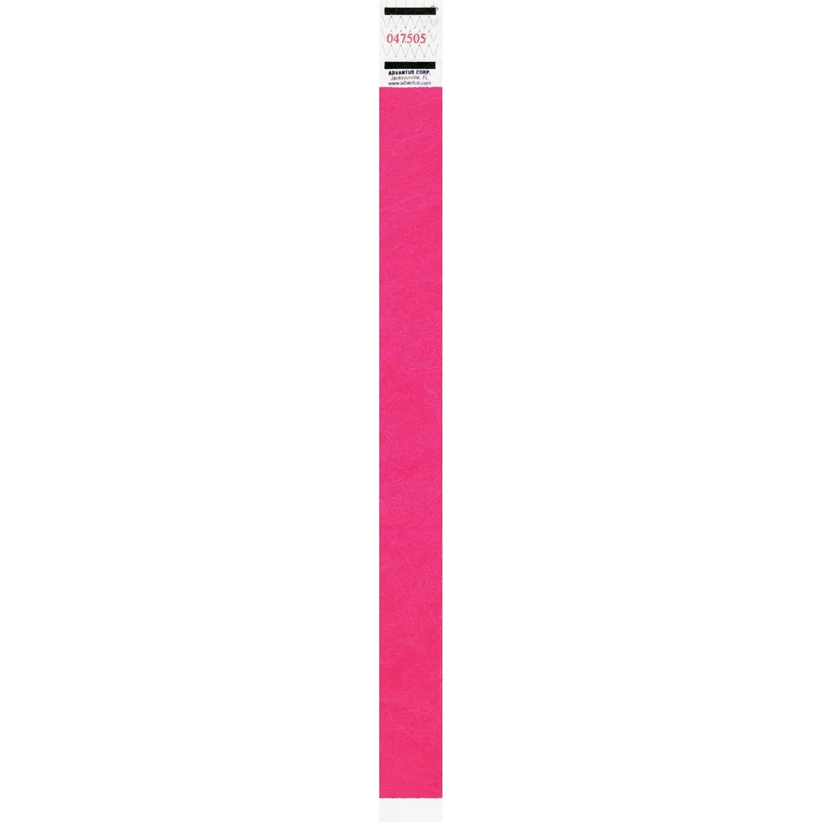 Advantus Neon Pink Tyvek Wristbands - Pack of 500 - ID Badges & Supplies