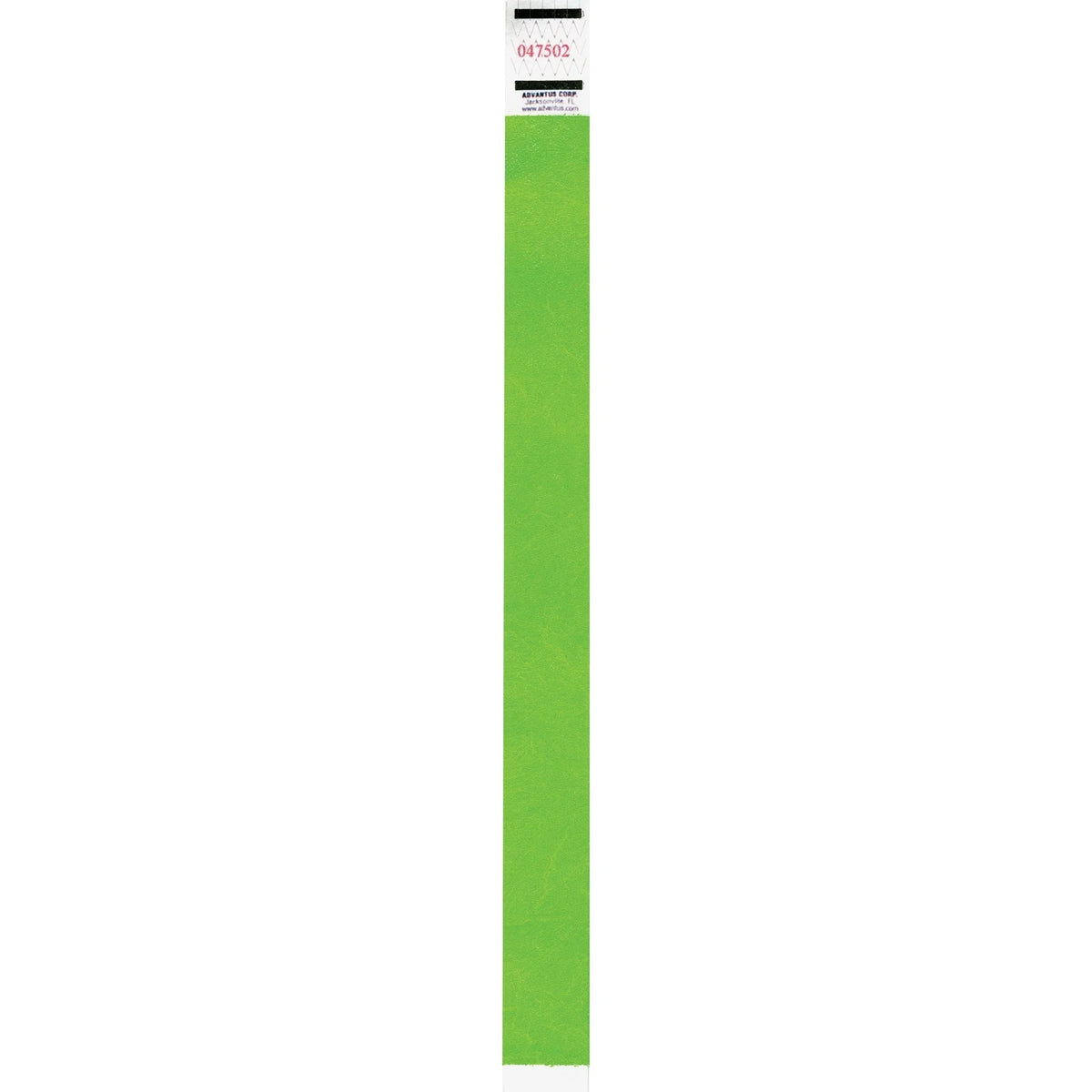 Advantus Neon Tyvek Wristbands: Green 500-Pack - ID Badges & Supplies