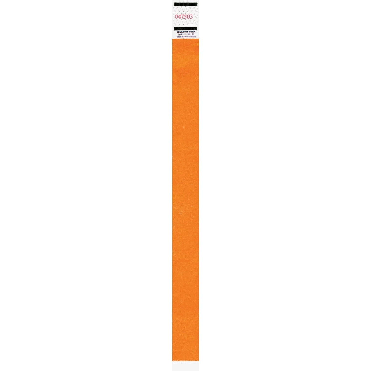 Advantus Neon Tyvek Wristbands: Orange - Pack of 500 - ID Badges & Supplies