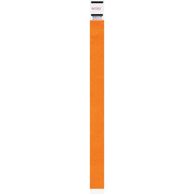 Advantus Neon Tyvek Wristbands: Orange - Pack of 500 - ID Badges & Supplies