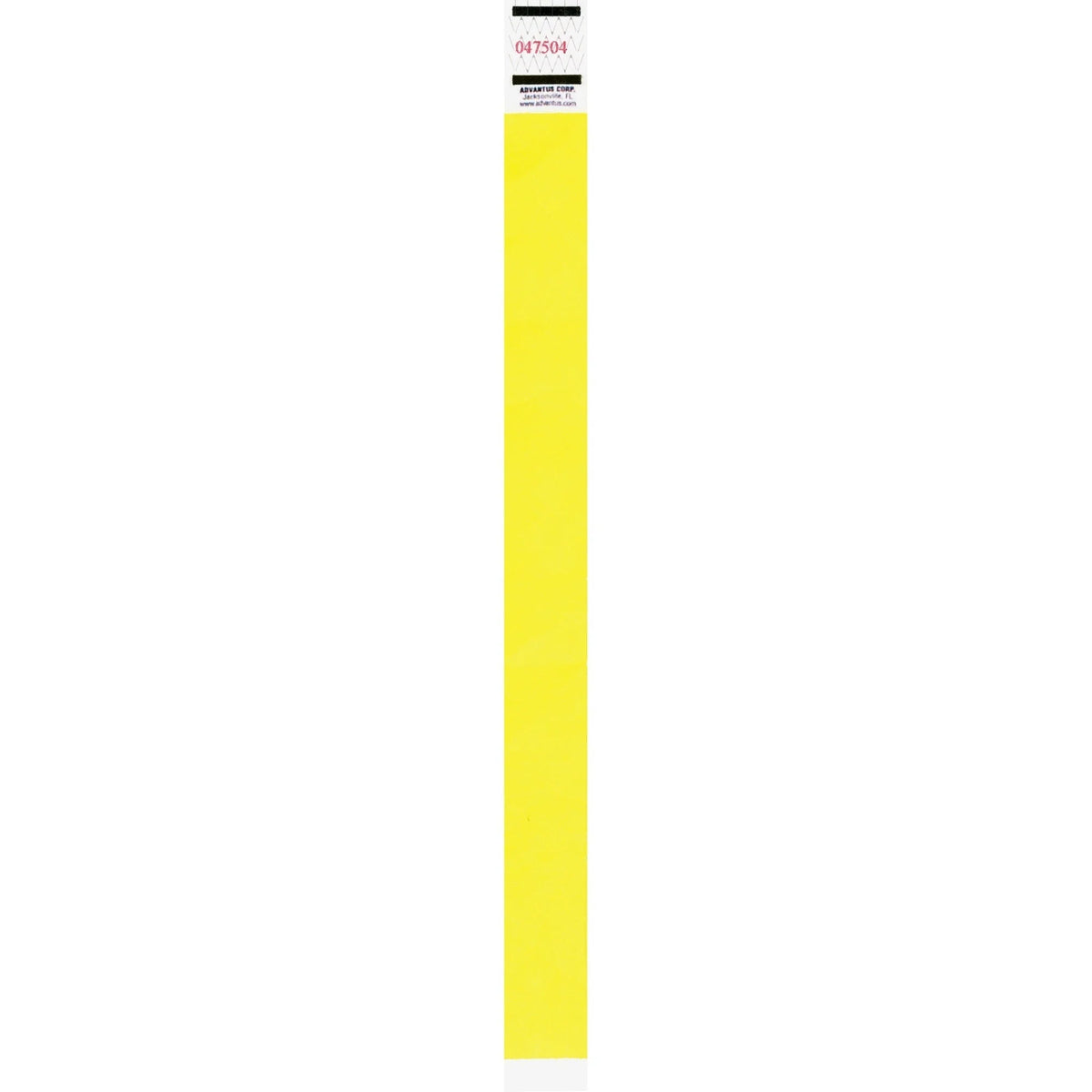 Advantus Neon Tyvek Wristbands: Yellow 500-Pack - ID Badges & Supplies