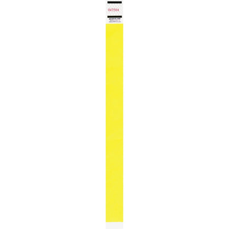 Advantus Neon Tyvek Wristbands: Yellow 500-Pack - ID Badges & Supplies