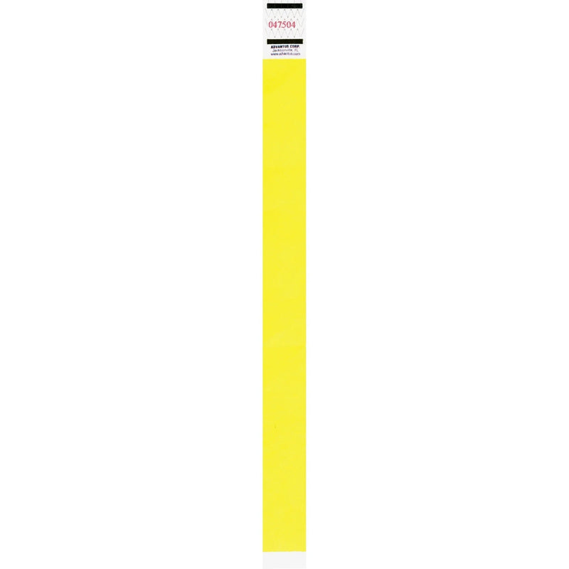 Advantus Neon Tyvek Wristbands: Yellow 500-Pack - ID Badges & Supplies