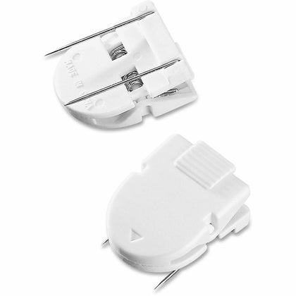 Advantus Panel Wall Clips: 40 Sheet Capacity White Plastic - 20/Box - Clips