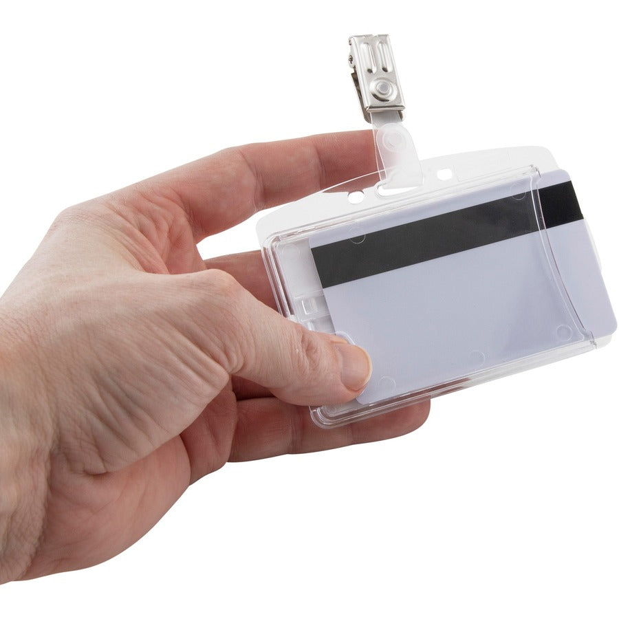 Advantus Plastic ID Card Holders - Rear