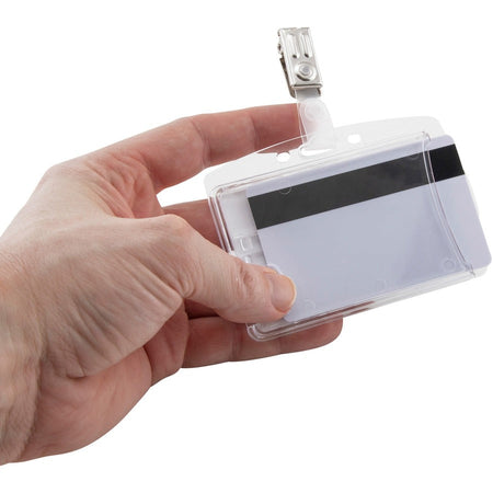 Advantus Plastic ID Card Holders - Rear