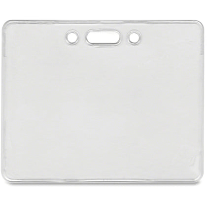 Advantus Proximity Card Holder: Horizontal Badge Holder - Clear (50/Pack) - ID Badges & Supplies