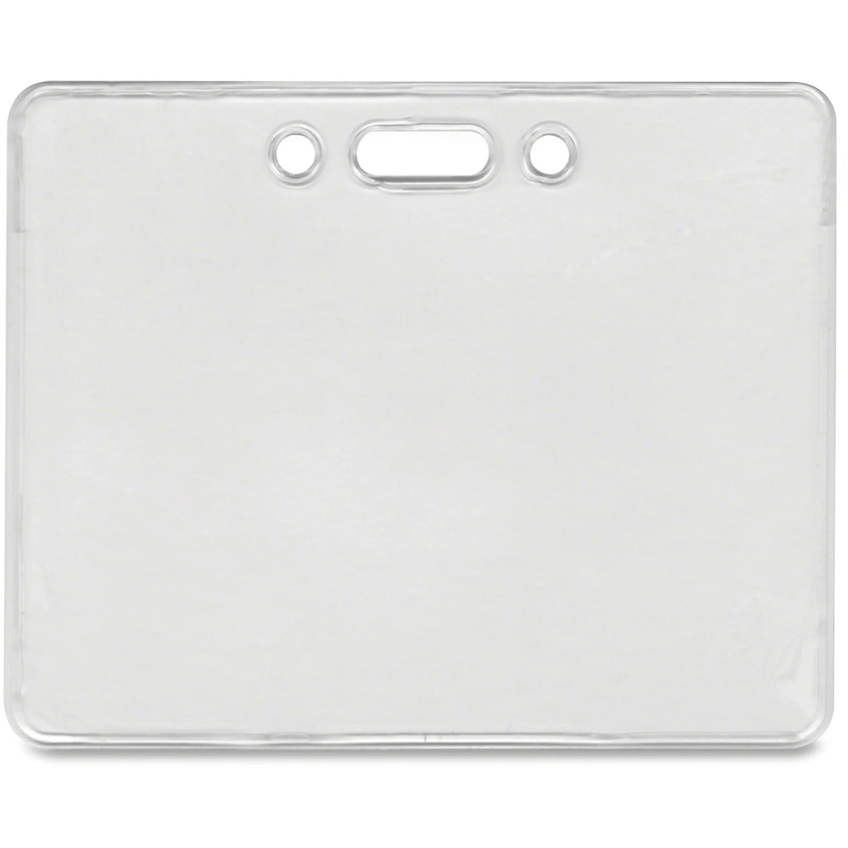Advantus Proximity Card Holder: Horizontal Badge Holder - Clear (50/Pack) - ID Badges & Supplies