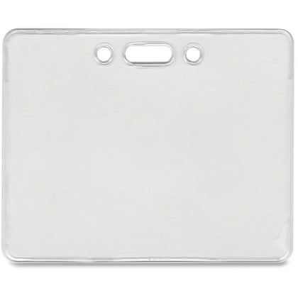 Advantus Proximity Card Holder: Horizontal Badge Holder - Clear (50/Pack) - ID Badges & Supplies