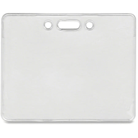 Advantus Proximity Card Holder: Horizontal Badge Holder - Clear (50/Pack) - ID Badges & Supplies