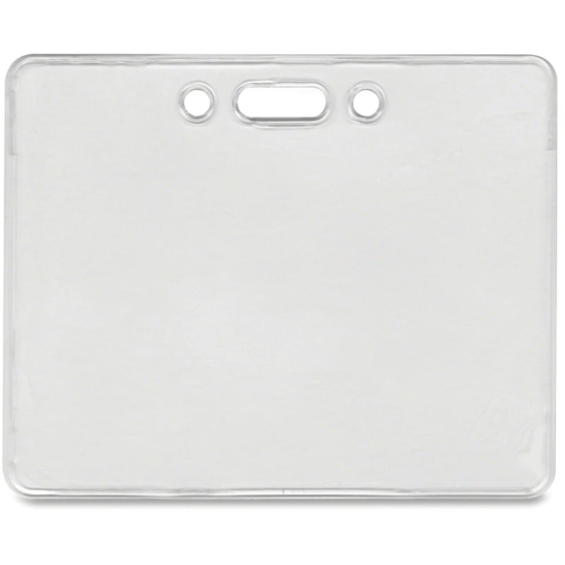Advantus Proximity Card Holder: Horizontal Badge Holder - Clear (50/Pack) - ID Badges & Supplies