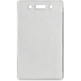 Advantus Proximity Card Holder: Vertical Badge Holder Clear Vinyl 2.4’’ x 3.4’’ - Pack of 50 - ID Badges & Supplies