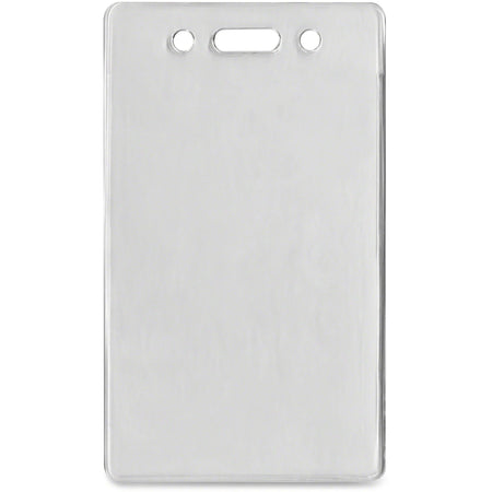 Advantus Proximity Card Holder: Vertical Badge Holder Clear Vinyl 2.4’’ x 3.4’’ - Pack of 50 - ID Badges & Supplies