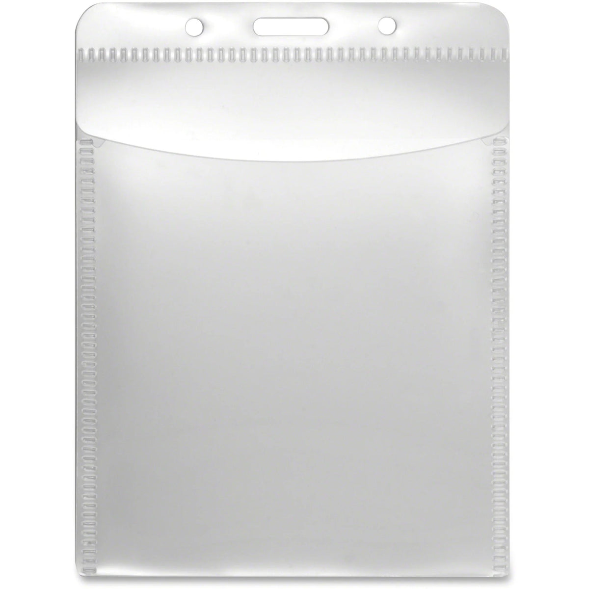 Advantus PVC-Free Vertical Badge Holder - Clear - 50 Pack - ID Badges & Supplies