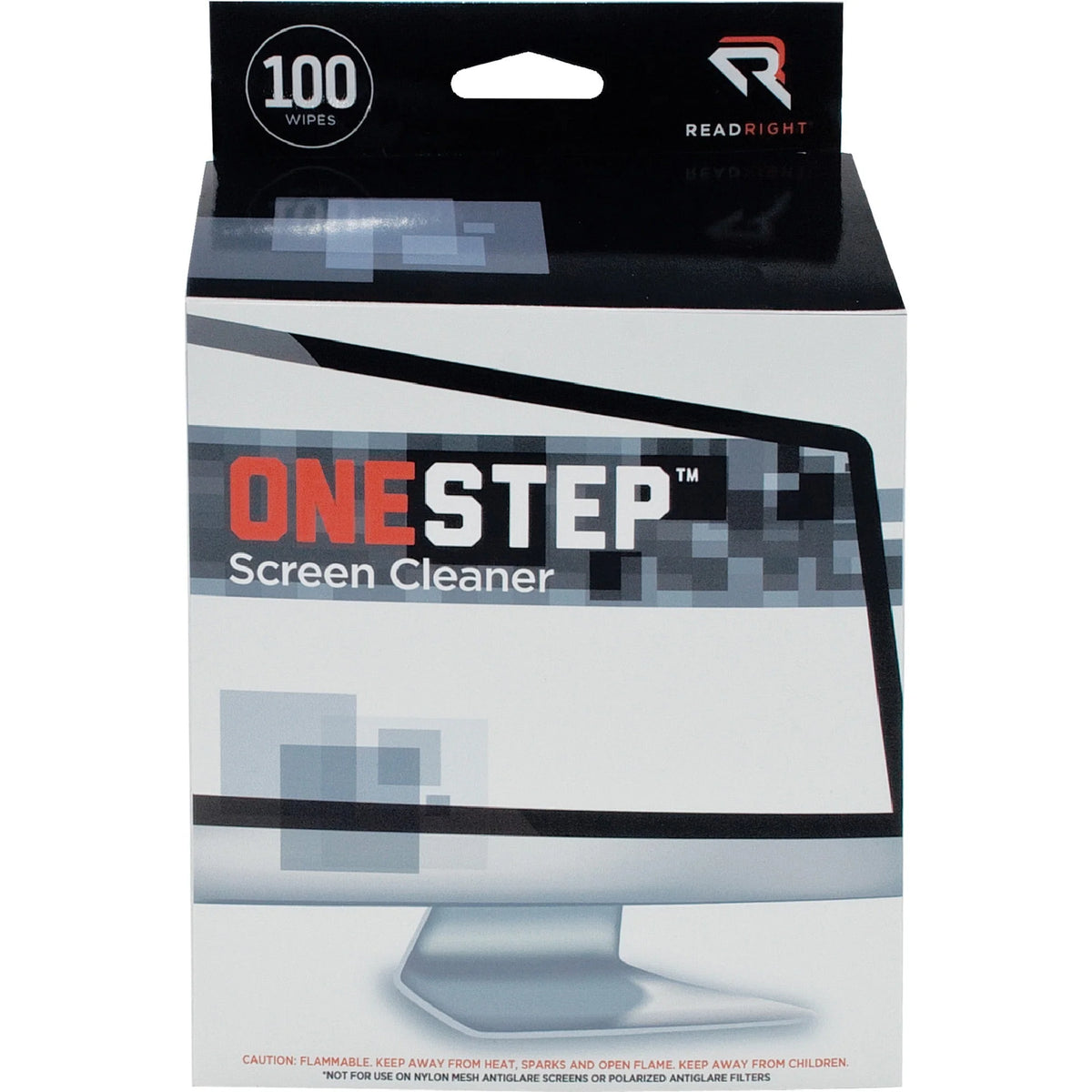 Advantus Read/Right Screen Cleaning Wipes - Streak-free & Anti-static - 100/Box - Electronics Supplies