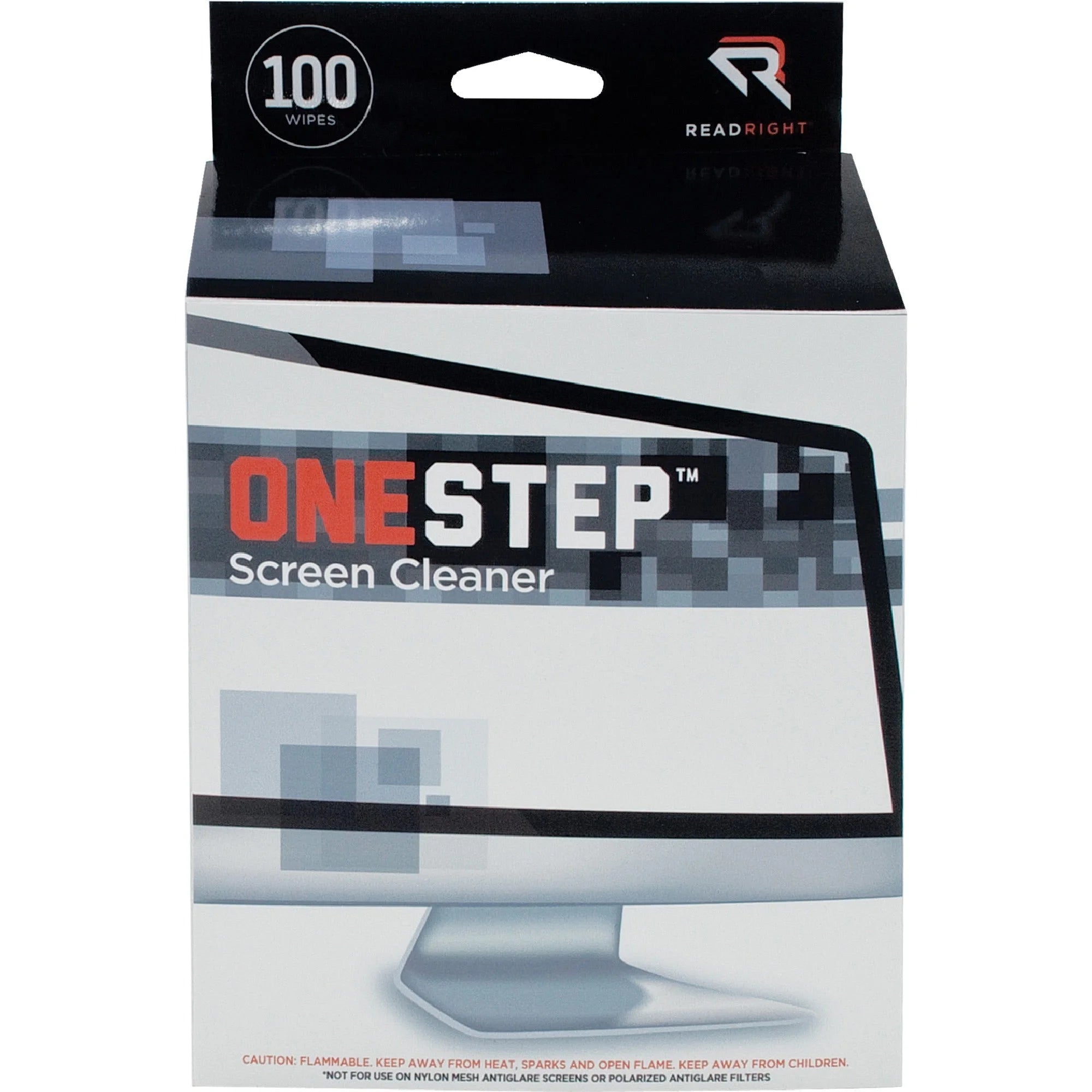 Advantus Read/Right Screen Cleaning Wipes - Streak-free & Anti-static - 100/Box - Electronics Supplies