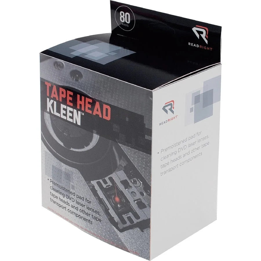 Advantus Read/Right Tape Head Cleaning Pads - Electronic Equipment Care - 80/Box - Electronics Supplies