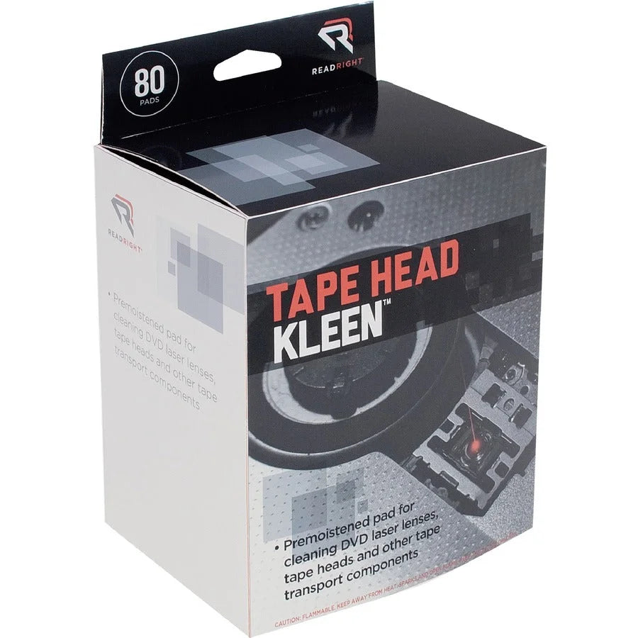 Advantus Read/Right Tape Head Cleaning Pads - Electronic Equipment Care - 80/Box - Electronics Supplies