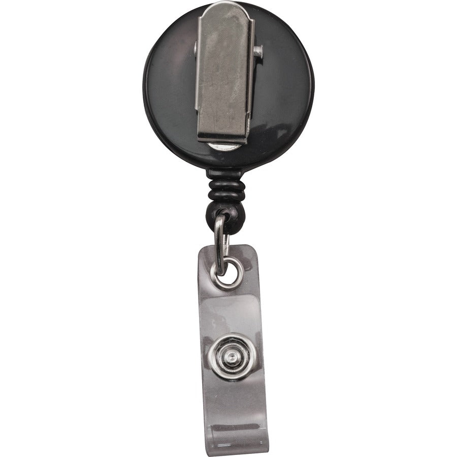 Advantus Snap Clip Retractable ID Reel - Rear